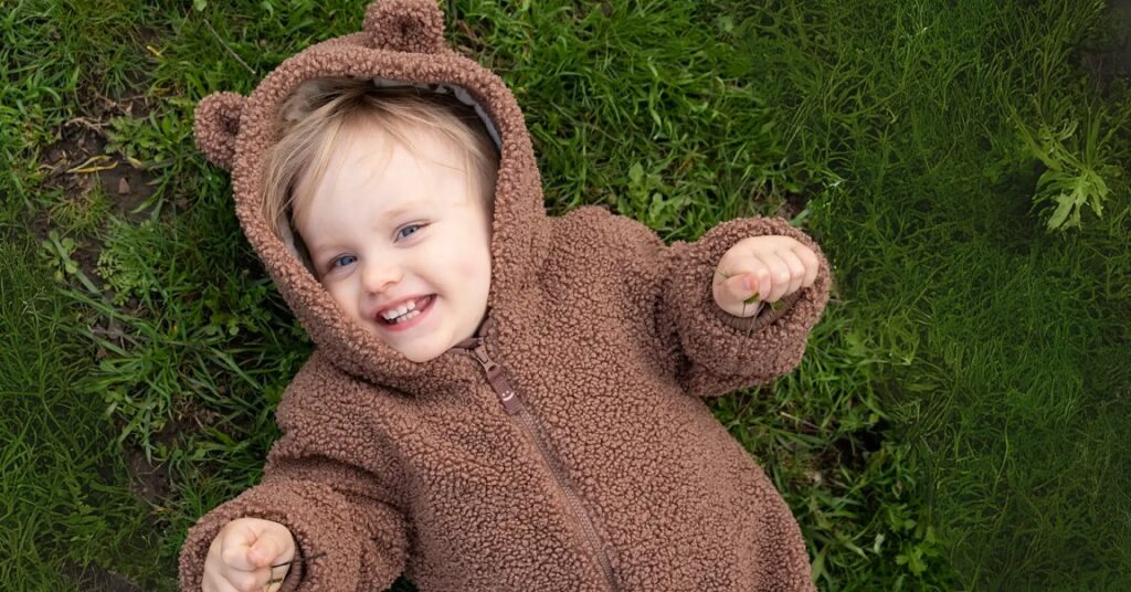 rs 149 bear design long-sleeve baby jumpsuit thespark shop